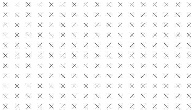 Gray cross x mark pattern background. Minimalist repeating geometric texture for modern web design and technical layout projects.