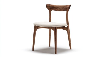 This chair showcases a unique lock model shape and core geometry. It is designed for dining areas and offers a blend of style and function for everyday use