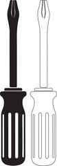 Black and white silhouette illustration of two whisks