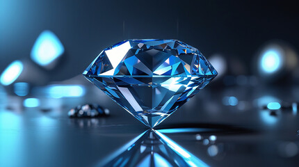 High Clarity Diamond Crystal Symbol of Luxury and Wealth