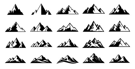 Mountain Silhouette Set