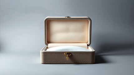 Closed empty jewelry box for Valentine premium branding and ecommerce visuals