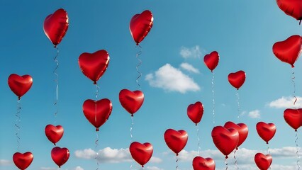  Heart Balloon Sky.