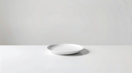 Minimal table setting with single plate for Valentine lifestyle visuals