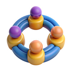 Inclusion Circle Diversity Belonging Concept Three Dimensional Design