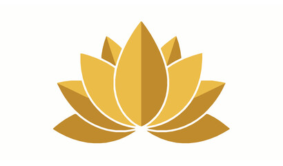Ornamental golden lotus mandala vector for Vesak celebration