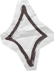 Hand Drawn Doodle Scrapbook Cut Out Elements Black and White