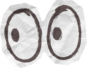 Hand Drawn Doodle Scrapbook Cut Out Elements Black and White