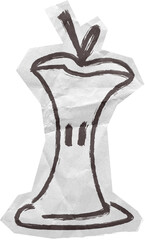 Hand Drawn Doodle Scrapbook Cut Out Elements Black and White