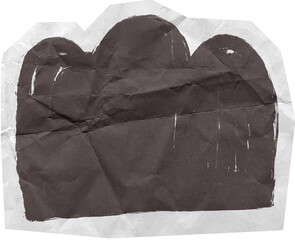 Hand Drawn Doodle Scrapbook Cut Out Elements Black and White