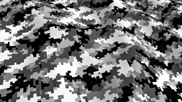 Video, military pattern background with snow design, background for presentations, soldiers, educational background, 