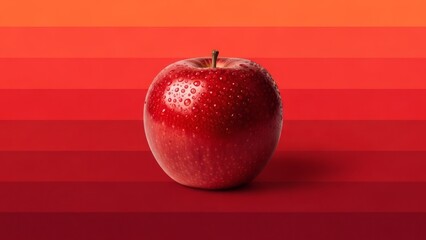 red apple isolated on white