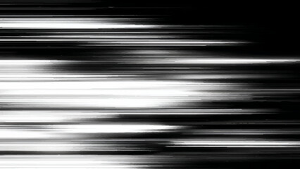 Abstract blurry black and white horizontal lines moving fast in a streaky motion effect © MR JOKER