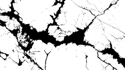 Black and white marble texture with cracks and veins  abstract background  natural stone pattern