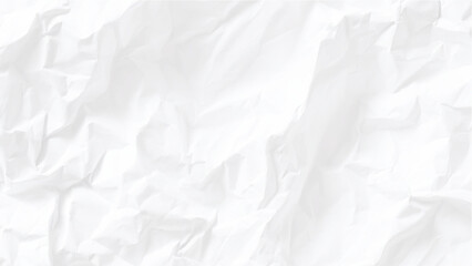 Obraz premium Crumpled white paper texture background with creases and folds crumpled paper texture