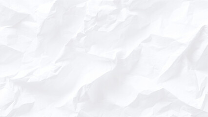 Fototapeta premium Crumpled white paper texture background with creases and folds crumpled paper