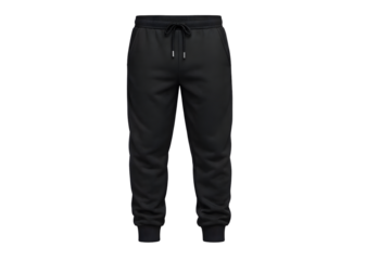 Classic black sweatpants product photo for fitness and loungewear