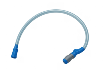 Hydration bladder drinking tube with bite valve