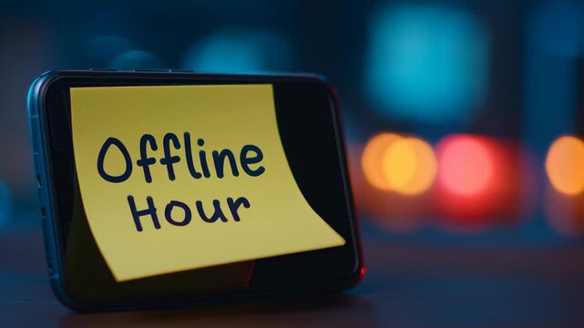 Social detox for creatives, promoting offline time with a smartphone.