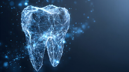 Digital dental representation forming wireframe tooth structure