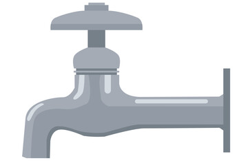 シンプルな蛇口のベクターアイコンイラスト