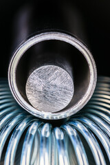 Steel spring and aluminum tube and rod, products of the metallurgical industry