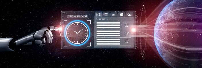 AI assists in designing advanced dashboards for time management and task scheduling, optimizing...