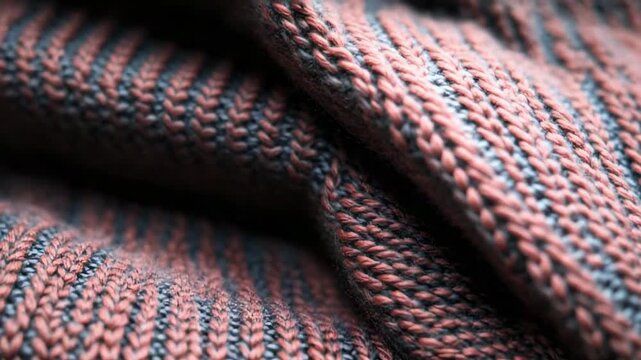 Discover knitting patterns and techniques through close-up views of yarn and stitches in a cozy setting during autumn