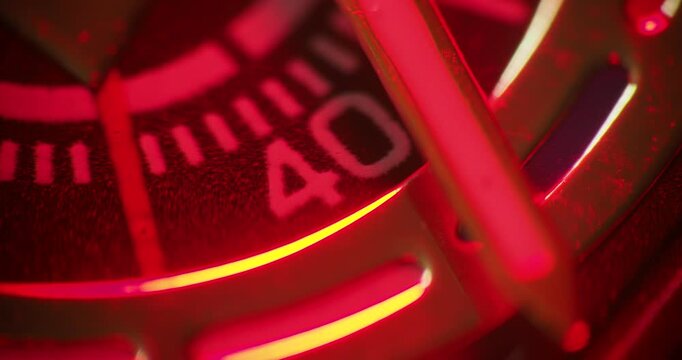 Details of a sports wristwatch