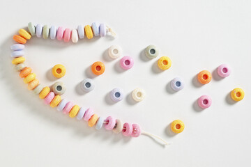 Pastel candy necklace