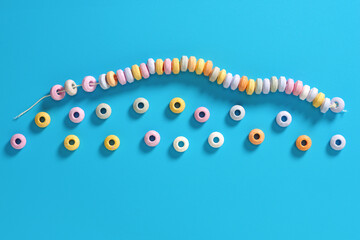 Pastel candy necklace