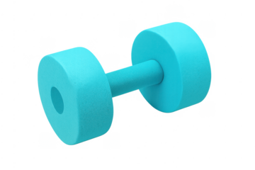 Blue dumbbell gym equipment for fitness training