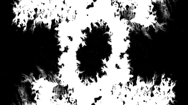 Black ink artistic flow grudge splatter spots spills white paper beautiful reveal dripping streaks spread fluid ink alpha matte isolated watercolor ink drops transition