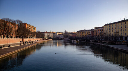 Porta Ticinese quarter in Milan city, Italy