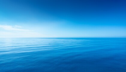 Obraz premium Subtle Light Blue To Deeper Blue Gradient Soft Ethereal Abstract Ocean Feel Background Ocean Blue