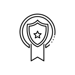 Fototapeta premium Award Badge Icon Illustration for Recognition and Achievement Campaigns
