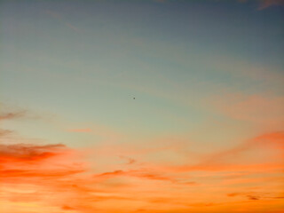 Sunset sky featuring fiery colors creating a stunning view