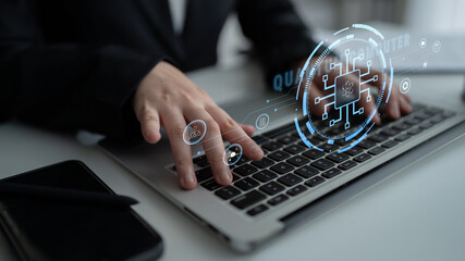 Quantum computer processor and future technology. The architecture of a quantum computer represents a revolution in high-performance computing. Motif