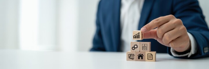 Digital procurement and supply chain management concept. Digital procurement process integrated with analytics, logistics, contracts, supply chain management. Digital transformation, business solution