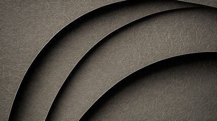 Professional monochrome grey 3D abstract background with overlapping textured circles, ideal for corporate and tech designs.