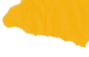 Orange Torn Paper Background with Rough White Edges and Black Center