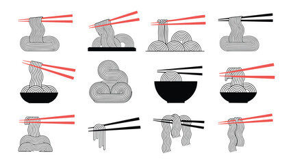 Set of six hiring signs in different colors with megaphone and text we are hiring megaphone colorful signs