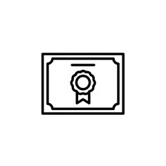 Close-up of Award Certificate with Ribbon and Seal for Recognition or Achievement