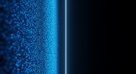 Abstract Blue Dots on Transparent Background