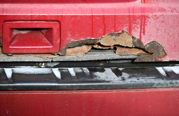 Rusting Vehicle Trunk