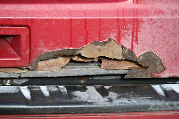 Rusting Vehicle Trunk
