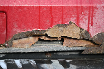 Rusting Vehicle Trunk