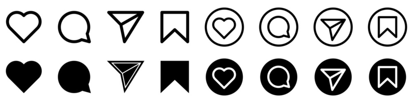 Instagram vector icons