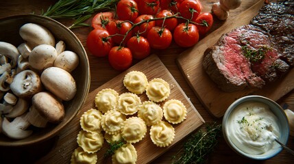 meat with vegetables