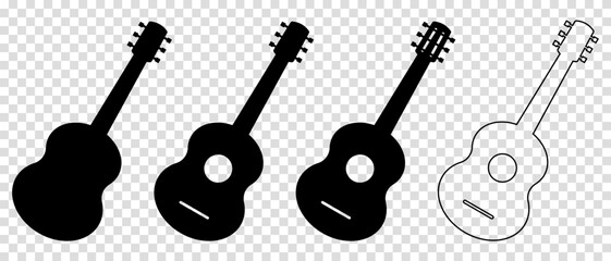 Fototapeta premium Set of guitar icons